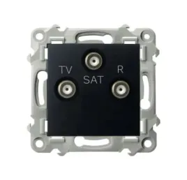 ospel-szafir-gniazdo-rtv-sat-koncowe-czarny-metalik-gpa-zs-m-33