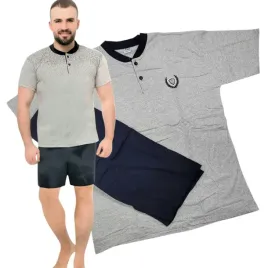 pizama-meska-4xl-komplet-bawelna-prezent-krotki-rekaw-rozpinana-wygodna