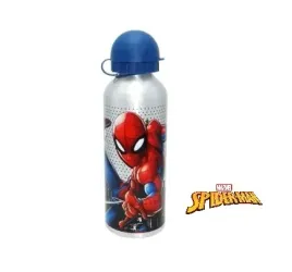 butelka-aluminiowa-bidon-korek-niekapek-spiderman-srebrna