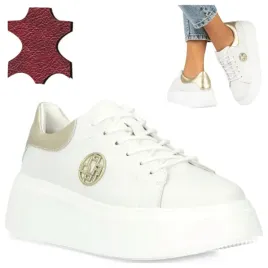 filippo-38-damskie-obuwie-wiosenne-biale-sneakersy-skorzane-sportowe