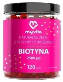 zelki-naturalne-biotyna-wlosy-skora-paznokcie-myvita-120sztuk