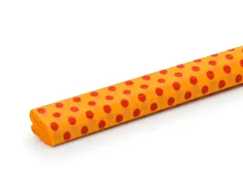 marszczona-bibulka-pomaranczowa-kropki-50x200cm