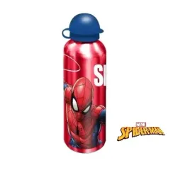 butelka-aluminiowa-bidon-korek-niekapek-spiderman-czerwona