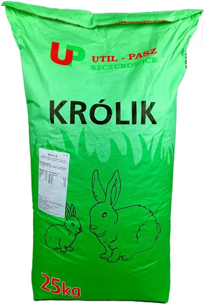 KARMA DLA KRÓLIKÓW 25KG PASZA DLA KRÓLIKÓW HODOWLANYCH GRANULAT DLA MŁODYCH