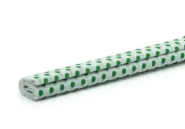bibula-marszczona-biala-zielone-kropki-50x200cm