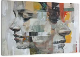 obraz-na-plotnie-geometryczna-twarz-kobiety-nowoczesny-do-salonu-120x80