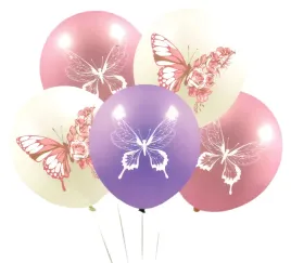 balony-lateksowe-bialy-roz-fiolet-motyle-motylki-30cm-12-cali-zestaw-5-szt