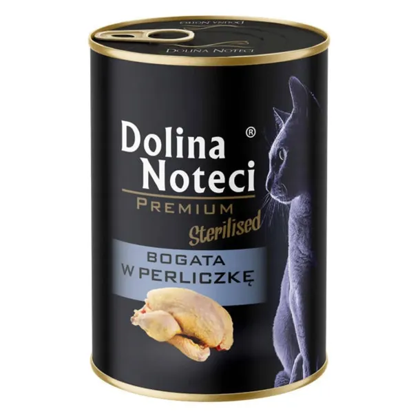 Dolina Noteci Bogata w Perliczkę Sterilised Mokra Karma Dla Kota 400g