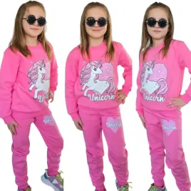 dres-dziewczecy-104-bluza-spodnie-komplet-unicorn-jednorozec-rozowy
