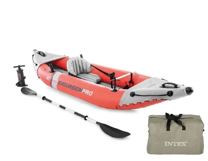 Kajak Excursion PRO 1 Wiosło i Pompka 68303 Intex