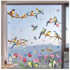 naklejki-na-okno-szybe-wiosenne-dekoracje-ozdoby-wiosna-bez-kleju-ptaki