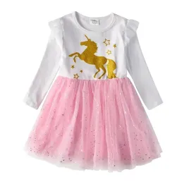 sukienka-110-tiulowa-bialo-rozowa-unicorn-wesele-jednorozec-urodziny