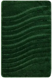 dywanik-do-lazienki-antyposlizgowy-butelkowa-zielen-fale-sara-60x100-cm