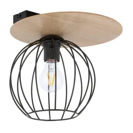 lampa-sufitowa-punktowa-czarna-jasna-brazowa-metalowy-klosz-okragla-sigma