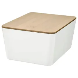 ikea-kuggis-pojemnik-z-pokrywka-bialy-bambus-13x18x8-cm
