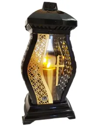 znicz-lampion-glamour-waza-ratan-czarna-dekor-krzyz-zloty