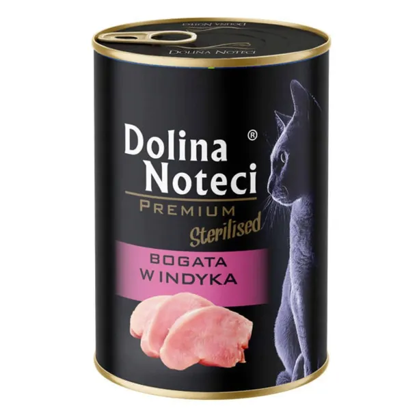 Dolina Noteci Bogata w Indyka Sterilised Mokra Karma Dla Kota Indyk 400g