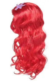 peruka-mala-syrenka-ariel-czerwone-dlugie-falowane-wlosy-z-ozdoba-arielka