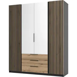 szafa-200cm-z-lustrem-i-szufladami-kaya-05-czarny-dab-evoke-czarny