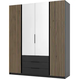 szafa-200cm-z-lustrem-i-szufladami-kaya-05-czarny-czarny-dab-evoke