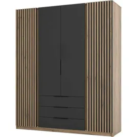 szafa-200cm-z-szufladami-kaya-04-dab-evoke-czarny-dab-evoke