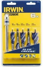 irwin-wiertlo-do-drewna-komplet-5szt-blue-groove-6x-16-18-20-22-25-mm