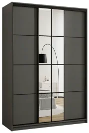 szafa-przesuwna-z-lustrem-150-cm-edge-do-sypialni-polki-drazki-grafitowa