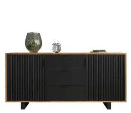 komoda-do-salonu-pokoju-ryflowane-fronty-loft-retro-dab-czarny-mat-lft101e