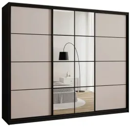 szafa-przesuwna-z-lustrem-250-cm-edge-z-polkami-do-sypialni-bezowa