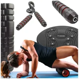 profesjonalny-zestaw-treningowy-walek-roler-45cm-twister-skakanka-lozyska