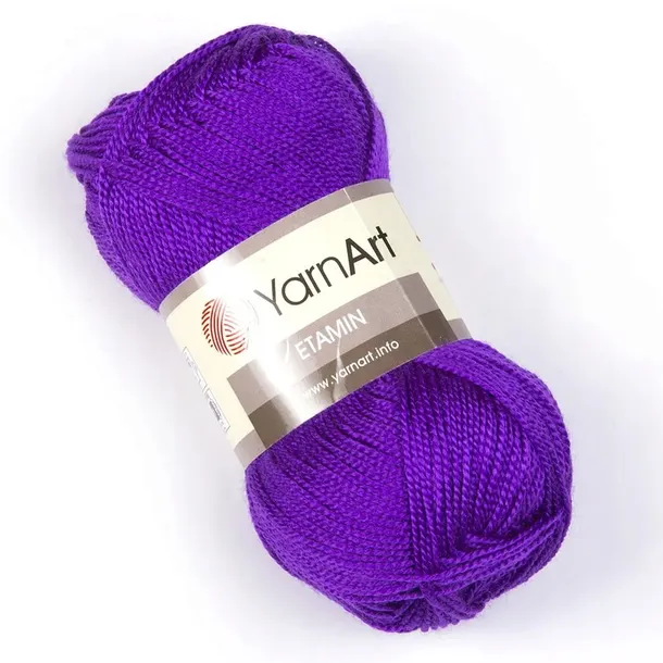 YarnArt Etamin 431 - ciemny fioletowy 100% Akryl 180 m 30 gr