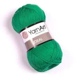 wloczka-yarnart-ideal-227-zielony-100percent-bawelna-50gr-170m