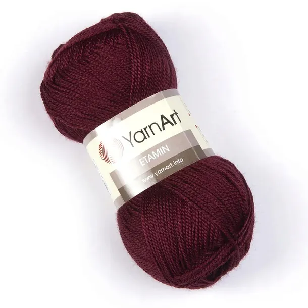 Włóczka YarnArt Etamin 435 bordowy 100% Akryl 180 m 30 gr