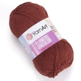 yarnart-flowers-unicolor-764-mahoniowy-braz-z-bawelna