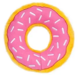zippypaws-pluszowa-zabawka-dla-psa-donut-truskawkowy-18-cm