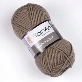 yarnart-merino-bulky-218-ciemny-bezowy-gruba