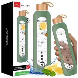 butelka-szklana-na-wode-bidon-motywacyjna-szczelna-silikonowe-etui-1000-ml