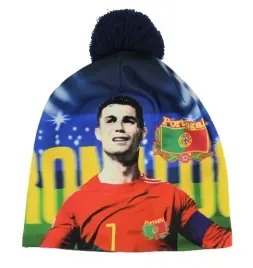 czapka-drukowana-ronaldo-portugalia-rozmiar-s-52-54-z-pomponem