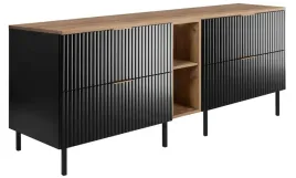 czarny-zestaw-lazienkowy-pod-umywalke-stojacy-180-ryfle-mdf-blat-nogi-metal