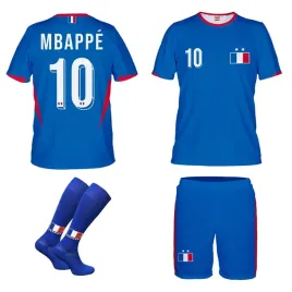 mbappe-francja-komplet-koszulka-spodenki-getry-rozmiar-146
