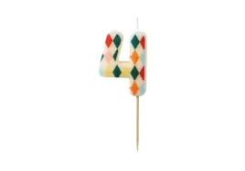swieczka-urodzinowa-cyfra-4-romby-55-cm-styl-cyrkowy-cyrk-urodziny-romb