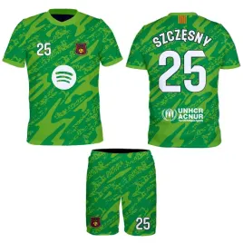 szczesny-barcelona-zielony-komplet-koszulka-spodenki-rozmiar-110