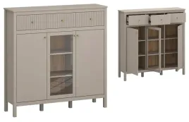 komoda-duza-przeszklona-do-salonu-szafka-z-szufladami-taupe-2d1w3s-kleo