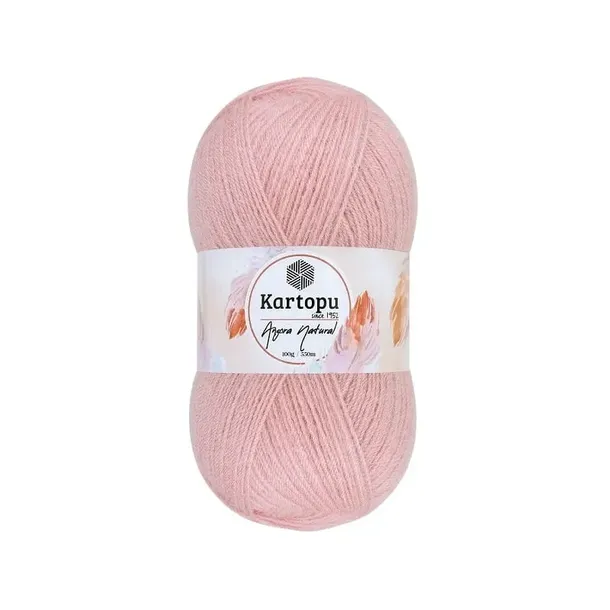 Kartopu Angora Natural - 780 - pastelowy j.różowy