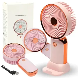 mini-wiatrak-wentylator-biurkowy-przenosny-akumulator-usb-rozowy-gold-rose