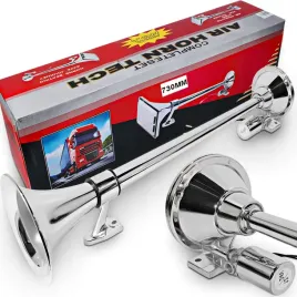 glosny-klakson-fanfara-chrom-tir-sygnal-pneumatyczny-z-zaworem-12v-24v-73cm