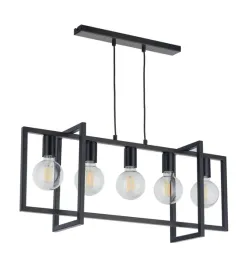 lampa-wiszaca-dekoracyjna-geometryczna-loft-czarna-potrojna-5-pkt-sigma