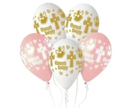 balony-lateksowe-chrzest-swiety-dziewczynka-bialo-rozowe-33-cm-5-szt
