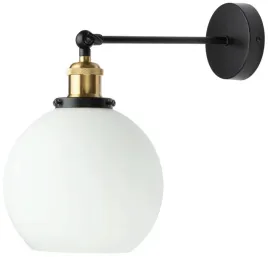 kinkiet-szklana-mleczna-kula-zlota-oprawa-20cm