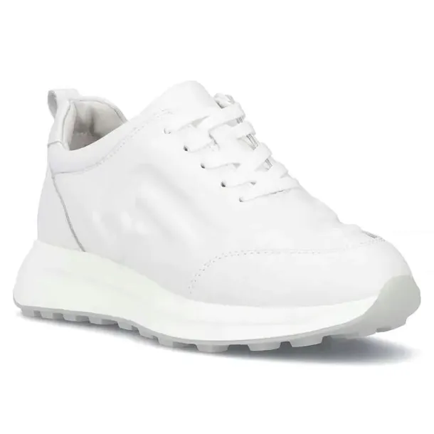 Filippo Sneakersy skórzane na platformie White białe DP6859/25 WH r.40